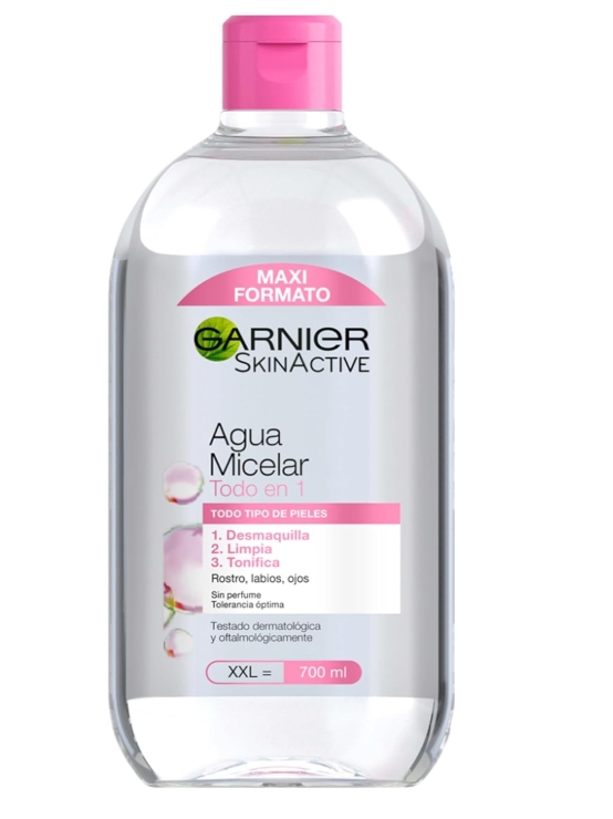 Productos de belleza recomendados - agua micelar Garnier