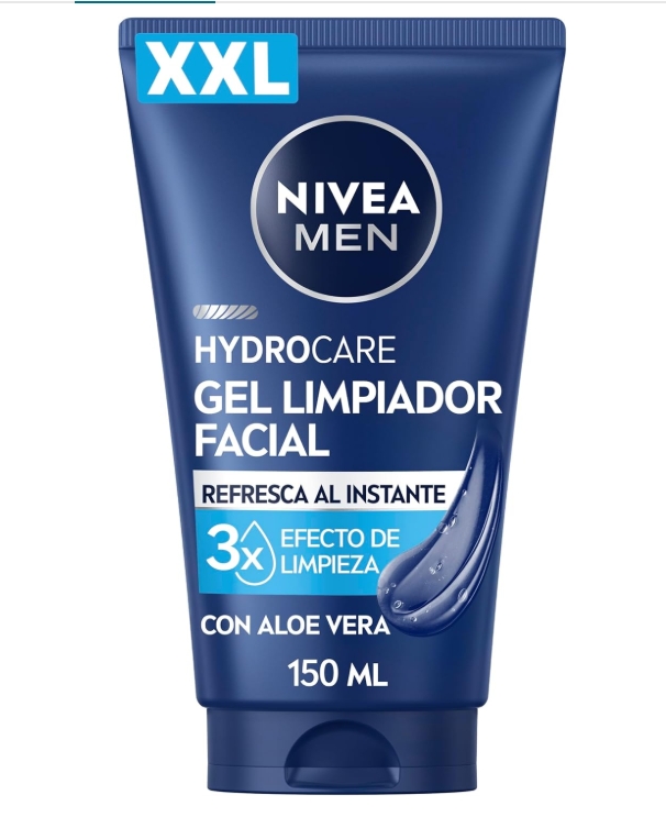 Gel limpiador facial hombre Nivea – Limpieza profunda para piel grasa
